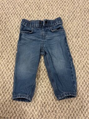Cat & Jack Kids Elastic Waist Blue Denim Pants - Classic Blue